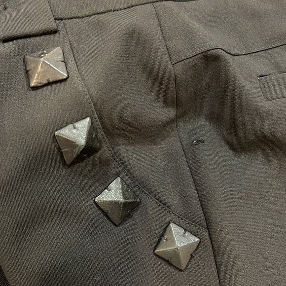 Mackage Black Low Rise studded trousers size 4 - Picture 6 of 14